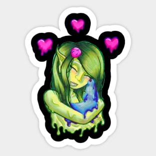 Gooey Kisses (BLKB) Sticker